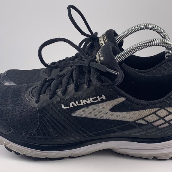 Brooks Launch 3 Running Shoes Black/White Sneakers (1202061B074) Women's Size 10 - Picture 6 of 14